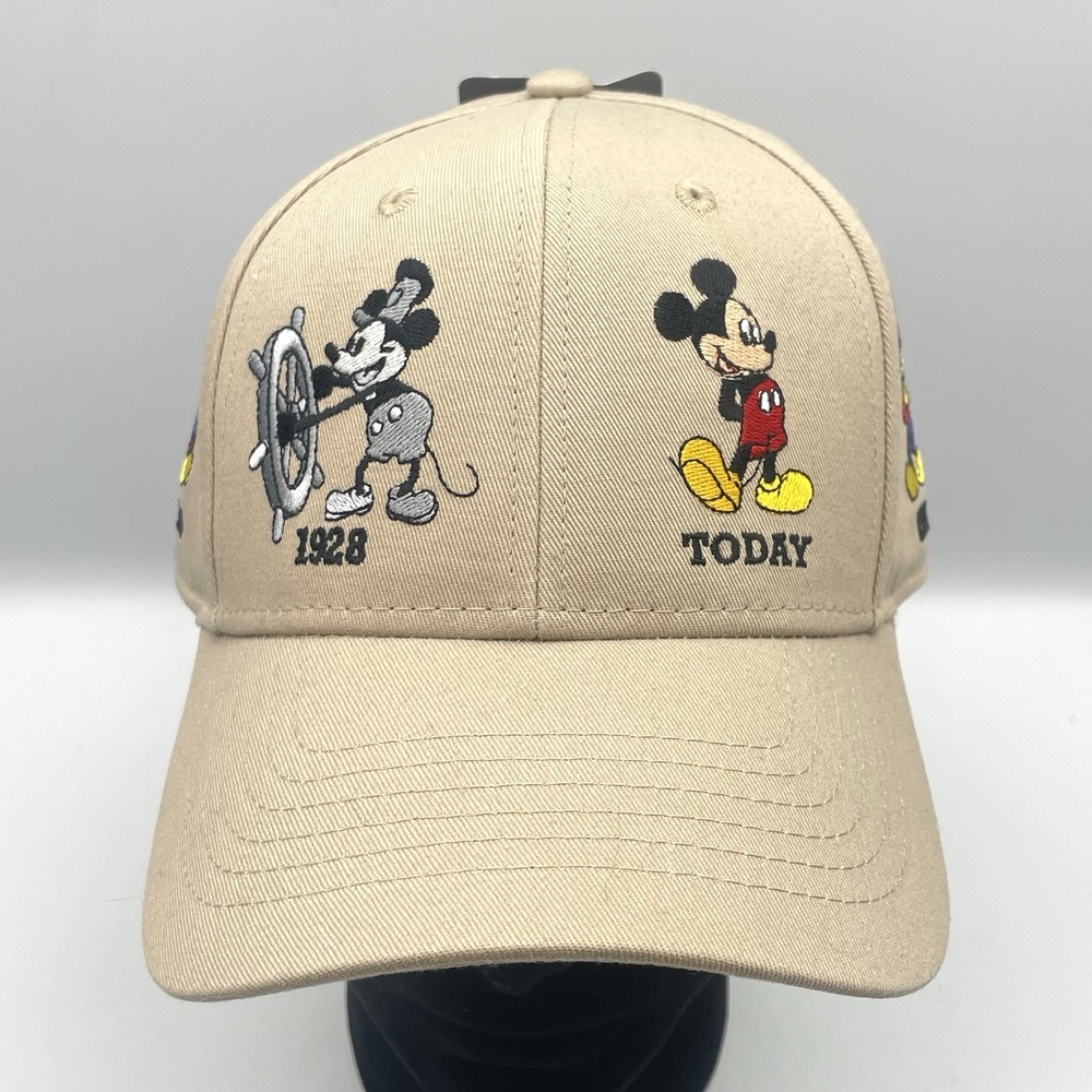 Disney Mickey Mouse Through The Years Florida Adjustable Baseball Cap Hat NWT